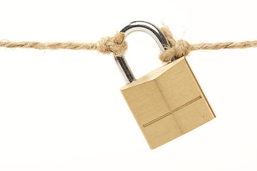 Image showing Poor Security Lock Isolated