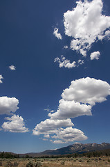 Image showing Aged Fence and Clouds