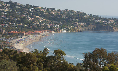 Image showing Crowded Day At The Beach