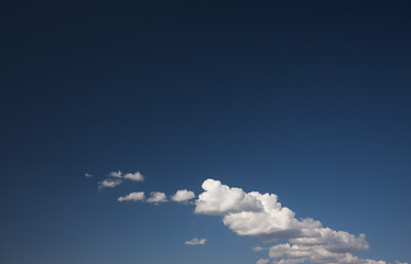 Image showing Dramatic Clouds and Deep Blue Sky