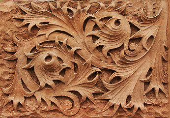 Image showing Ornate Wall Stone Carving