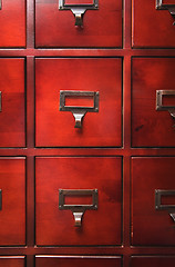 Image showing Lustrous Wooden Cabinet