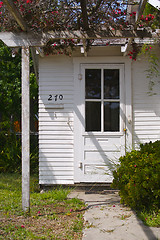 Image showing Abstract front door image of old house.
