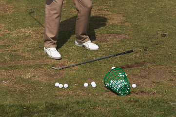 Image showing Golfer At The Range