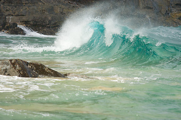 Image showing Crashing Wave on the Na Pali Coast