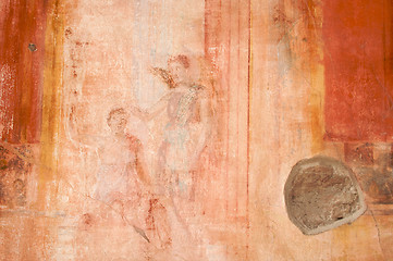 Image showing Fresco Ruins of Pompeii