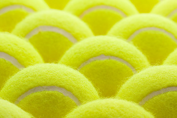 Image showing Group of Tennis Balls
