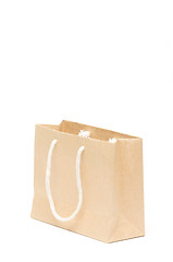 Image showing Brown Shopping Bag Isolated