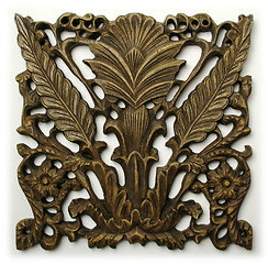 Image showing Ornate Wood Carving Ornament 