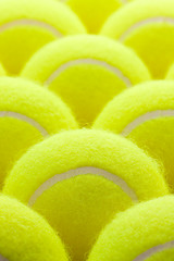 Image showing Group of Tennis Balls