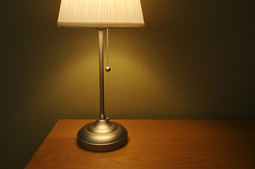 Image showing Lamp and Table