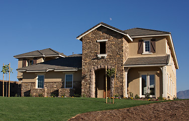 Image showing Modern Home in Rural Setting.