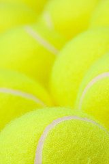 Image showing Group of Tennis Balls