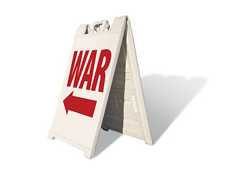 Image showing War Tent Sign
