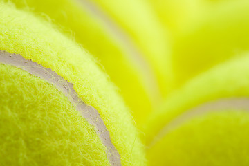 Image showing Group of Tennis Balls