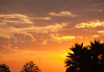 Image showing Beautifully Dramatic Sunrise or Sunset