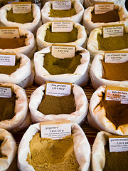 Image showing Different spices