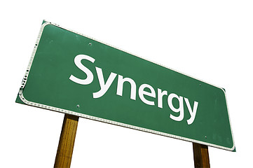 Image showing Synergy Road Sign with Clipping Path