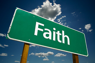 Image showing Faith Road Sign