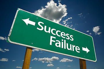 Image showing Success and Failure Road Sign