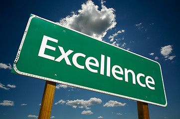 Image showing Excellence Road Sign