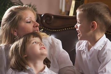 Image showing Mother and Children