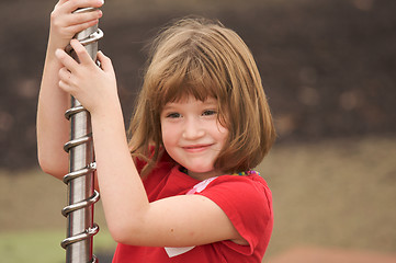 Image showing Adorable Young Girl at the Park
