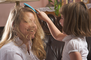 Image showing Young Mother and Daughter