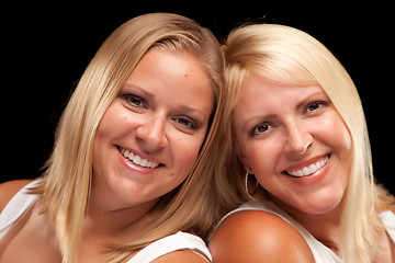 Image showing Two Beautiful Smiling Sisters Portrait
