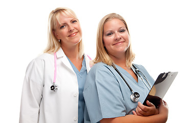 Image showing Two Friendly Doctors or Nurses