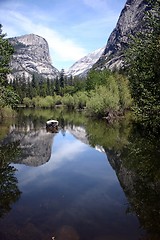 Image showing Mirror Lake Reflection in Yosemite