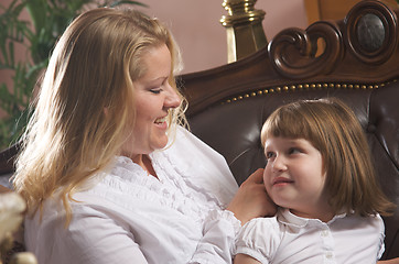 Image showing Young Mother and Daughter