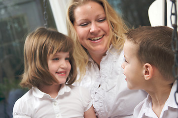 Image showing Mother and Children