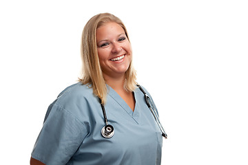 Image showing Friendly Female Blonde Doctor