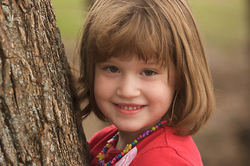 Image showing Adorable Young Girl at the Park