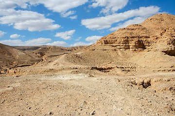 Image showing Scenic desert landscape in Shekhoret Canyon near Eilat, Israel