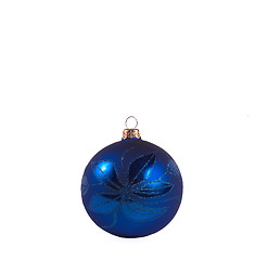 Image showing christmas navy blue ball