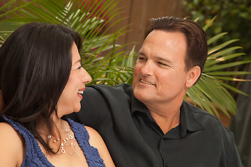 Image showing Attractive Hispanic and Caucasian Couple