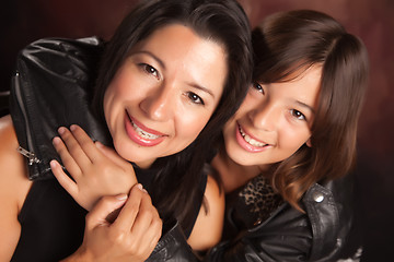 Image showing Attractive Hispanic Mother & Daughter