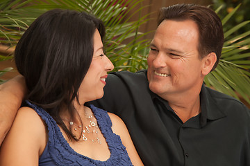 Image showing Attractive Hispanic and Caucasian Couple