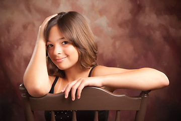 Image showing Pretty Hispanic Girl Portrait