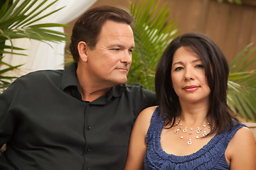 Image showing Attractive Hispanic and Caucasian Couple