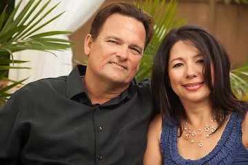 Image showing Attractive Hispanic and Caucasian Couple