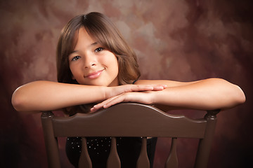 Image showing Pretty Hispanic Girl Portrait