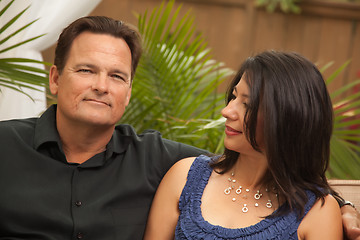 Image showing Attractive Hispanic and Caucasian Couple