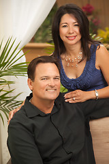 Image showing Attractive Hispanic and Caucasian Couple