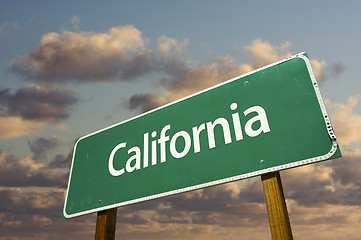 Image showing California Green Road Sign