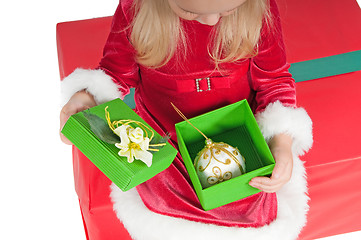 Image showing Christmas toddler