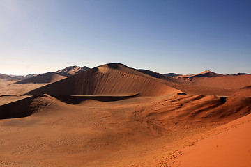 Image showing red dunes of sossusvlei