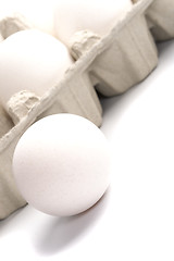 Image showing chicken eggs in packing